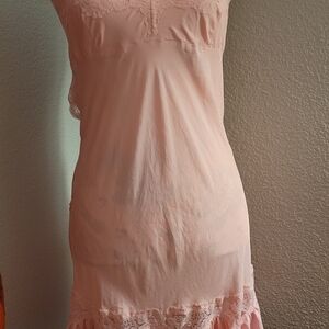 Victoria's Secret Pale Pink Lace-Trim Slip